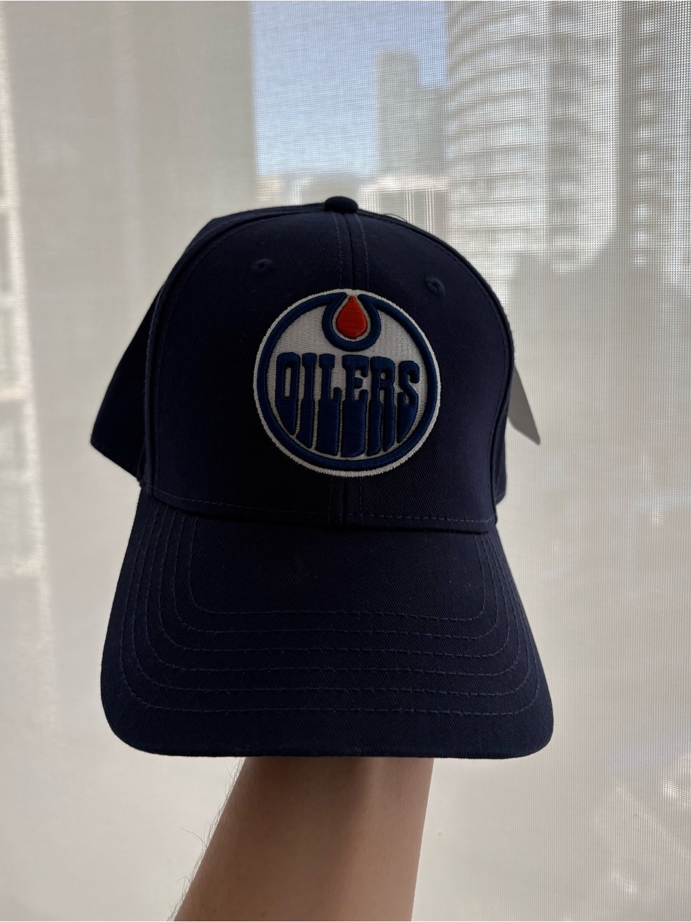 NWT Blue NHL Oilers Hat